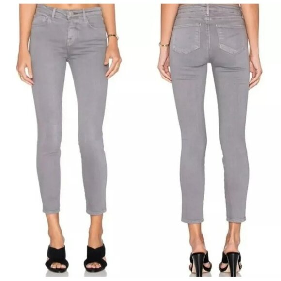 L'AGENCE Denim - L'Agence Chantal Low Rise Skinny Jeans Size 29 Gray Gris Stretch